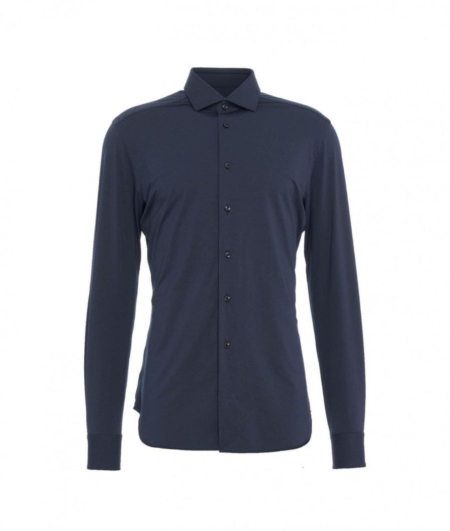 Gender Camicia Blu Scuro Online