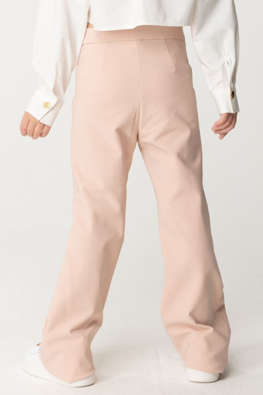 ELISABETTA FRANCHI BAMBINA Pantaloni Con Fiocchetti E Piping Desert Roses Clearance