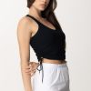 Patrizia Pepe Crop Top Con Laccetti Nero New