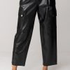 Simona Corsellini Pantaloni Wide Leg Con Tasche E Zip Nero New