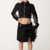 ELISABETTA FRANCHI BAMBINA Gonna Con Dettaglio In Organza Black Hot