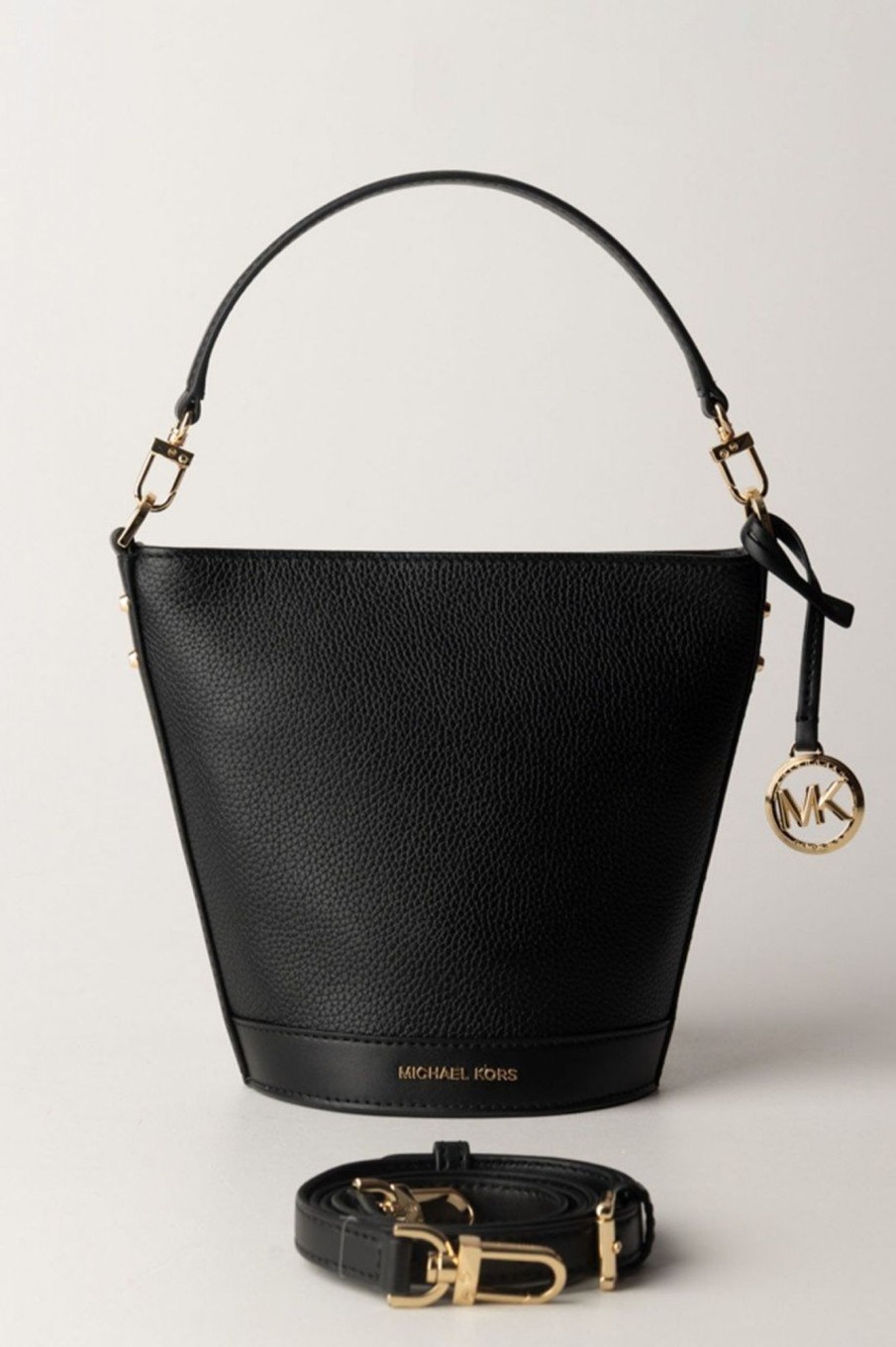 Michael Kors Borsa Townsend Piccola In Pelle Martellata Black Wholesale