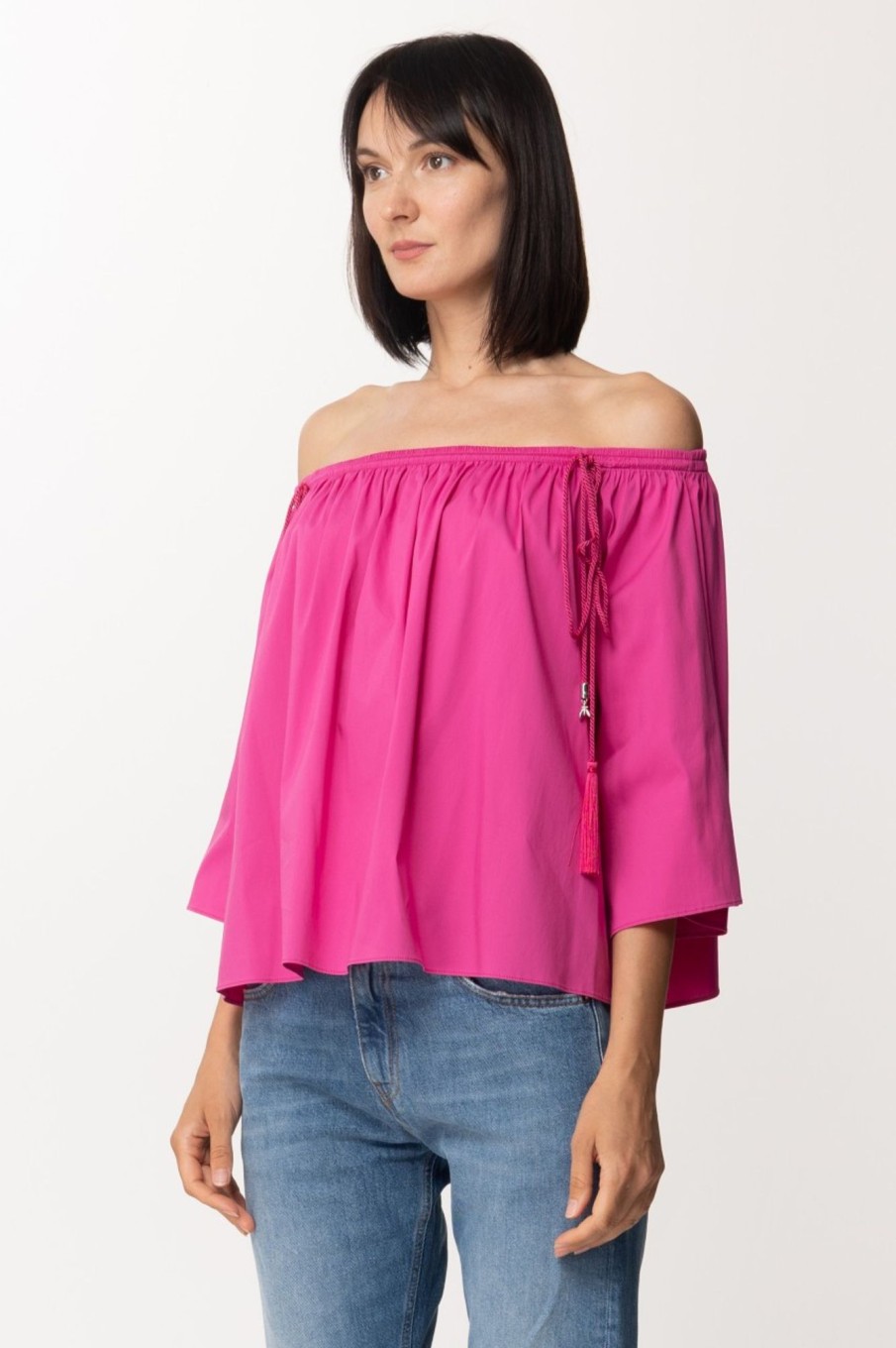 Patrizia Pepe Blusa Spalle Scoperte Orchid Best