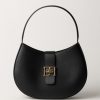 Elisabetta Franchi Borsa Hobo Grande Con Logo Nero Online