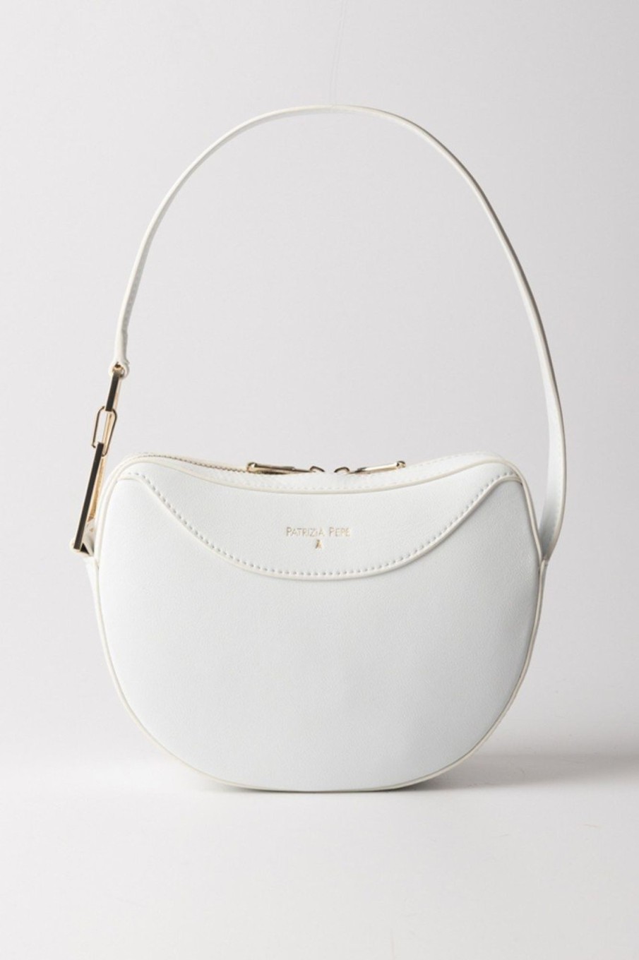 Patrizia Pepe Borsa Hobo Piccola Bianco Best