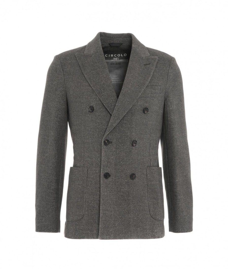 Circolo 1901 Blazer Doppiopetto Grigio Scuro New