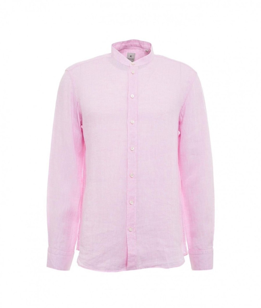 Bastoncino Camicia In Lino Rosa Online