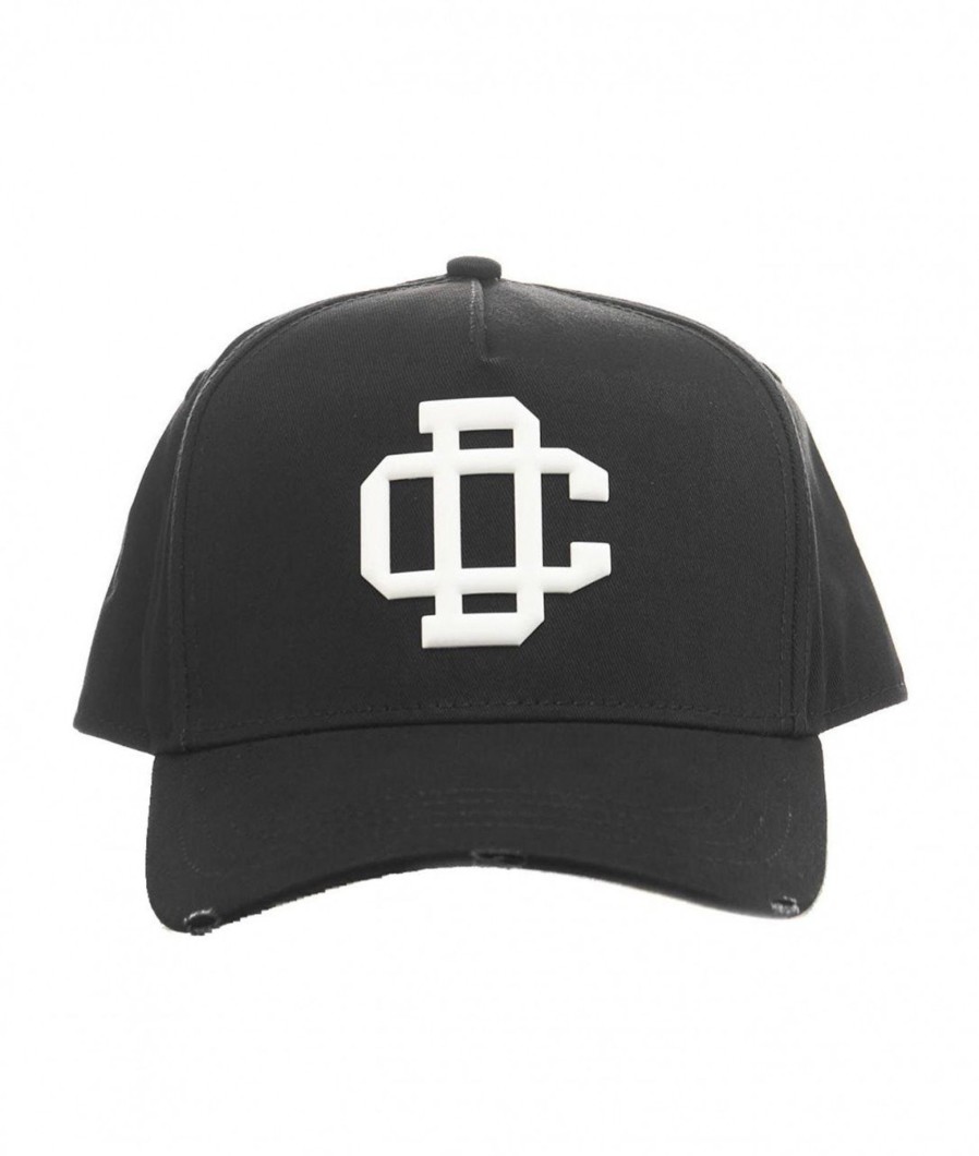 Dsquared2 Baseball Cap Con Ricamo Logo Nero Clearance