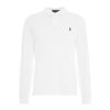 Polo Ralph Lauren Polo A Aniche Lunghe Con Ricao Logo Bianco Clearance