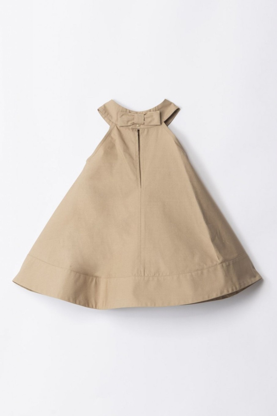 ELISABETTA FRANCHI BAMBINA Abito Ampio Con Ricamo Logo Sand Clearance