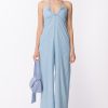 Gaelle Paris Maxi Tuta In Denim Blu Chiaro Hot