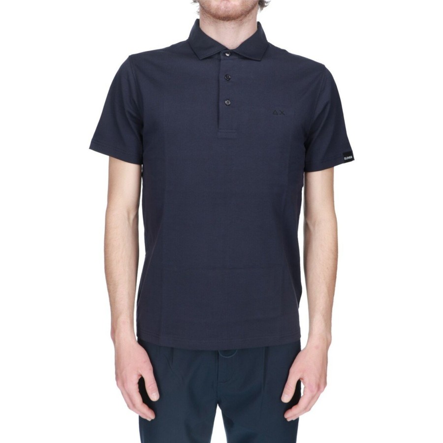 Sun68 Tshirt Sun 68 Uoo Tshit Polo 07 Navy Blue Hot