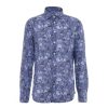 Bastoncino Camicia Simo Con Stampa Floreale Blu Wholesale