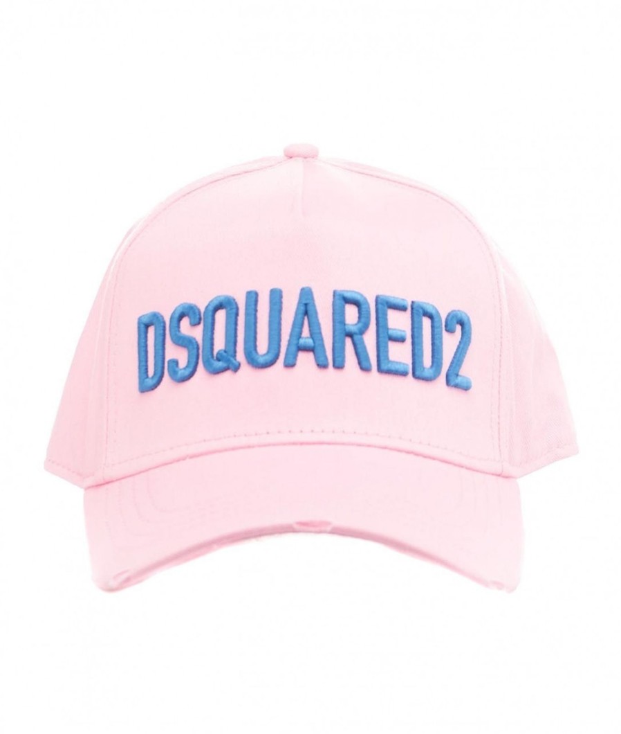 Dsquared2 Baseball Cap Con Ricamo Logo Ra Chiaro Rosa Chiaro Hot