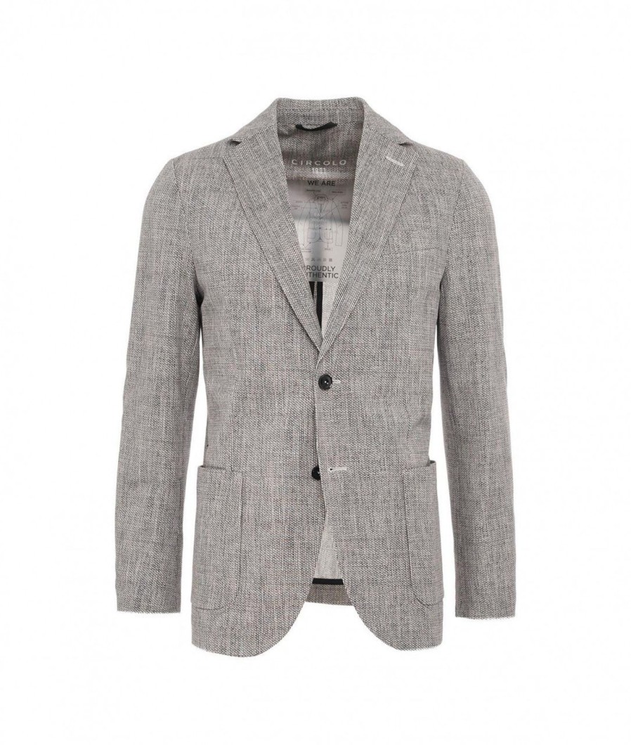 Circolo 1901 Blazer In Piquet Beige Clearance