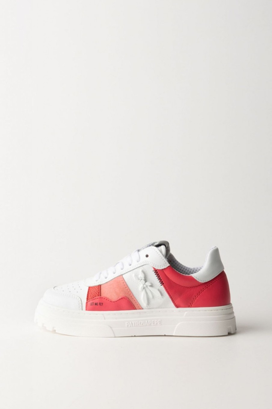 Patrizia Pepe Sneakers Con Inserti Suede E Colorati Hybrid Rose/White Online