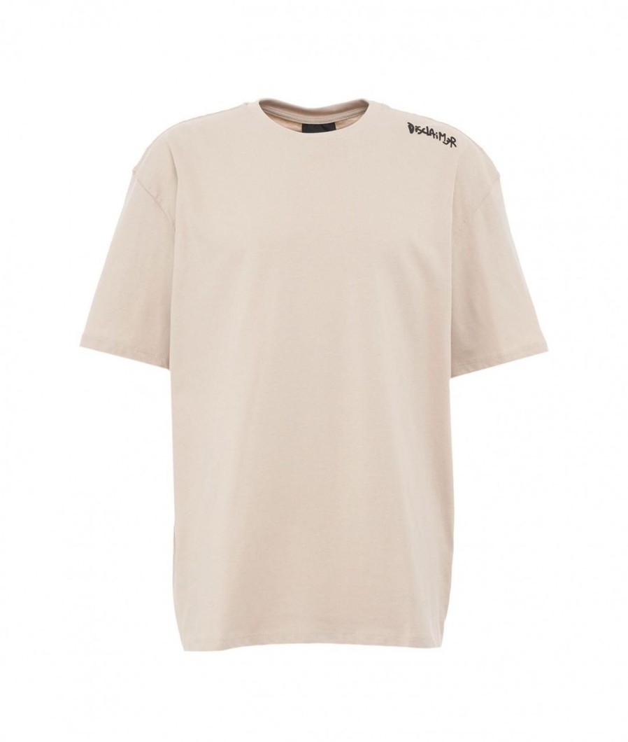 Disclaimer T-Shirt Beige Wholesale