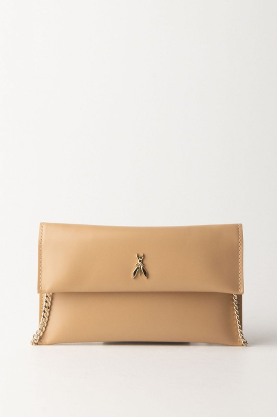 Patrizia Pepe Borsa Pochette Con Logo Fly Pompei Beige Hot