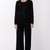 Patrizia Pepe Cardigan Corto Con Lurex E Catene Nero Clearance