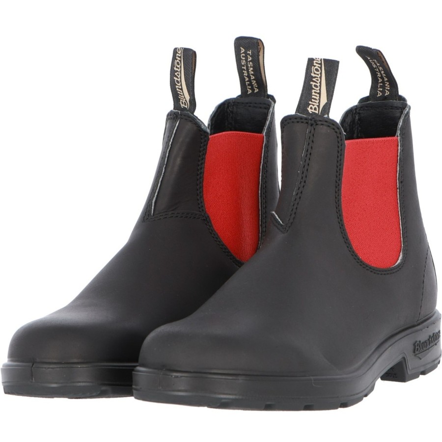 Blundstone Scarpa Blundstone Uomo Australian Waterproof Leather Black Red Best