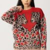 Aniye By Maglione Stampa Leopardi Red Leo Hot