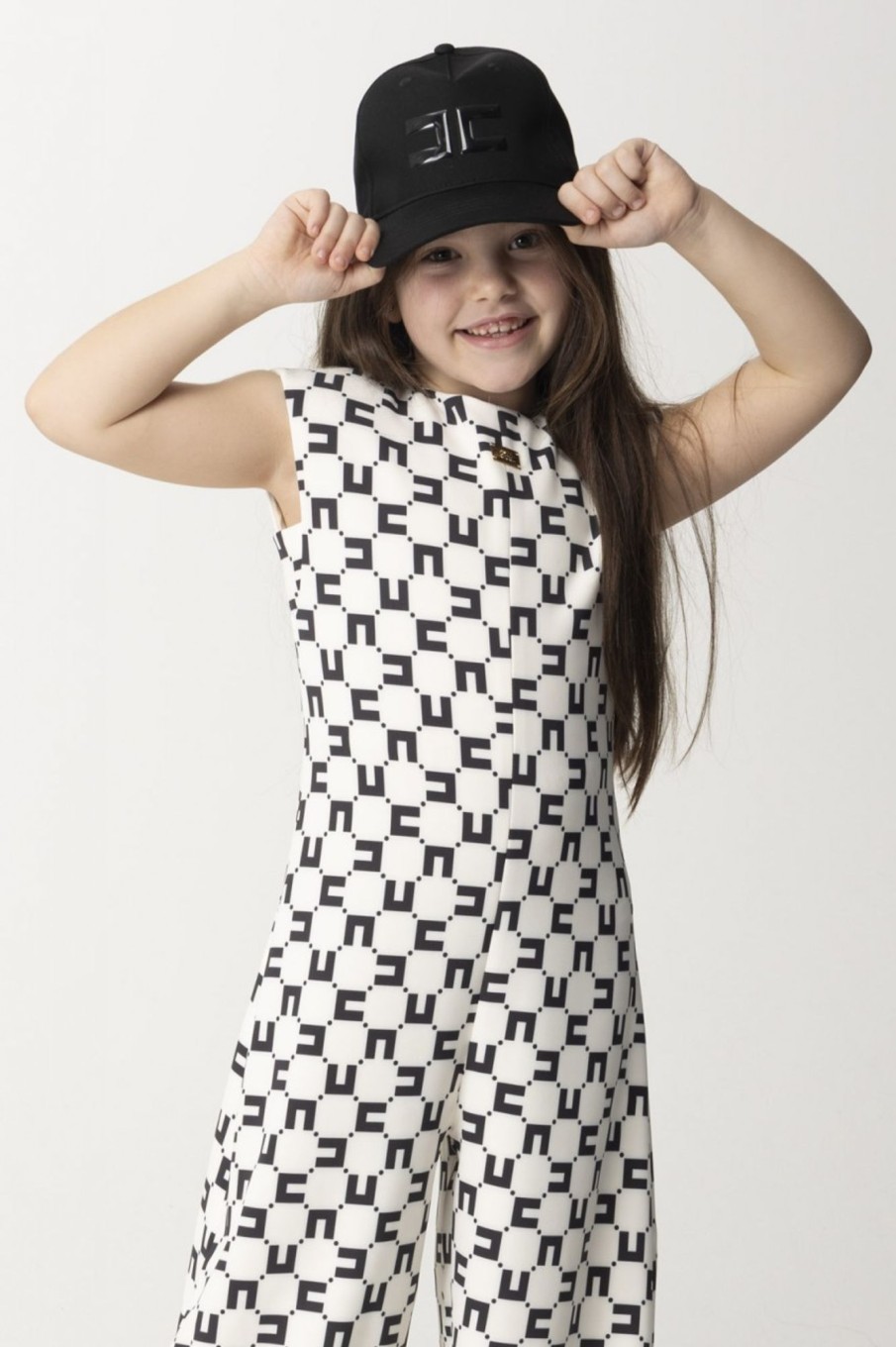 ELISABETTA FRANCHI BAMBINA Cappello Da Baseball Con Logo Black Best