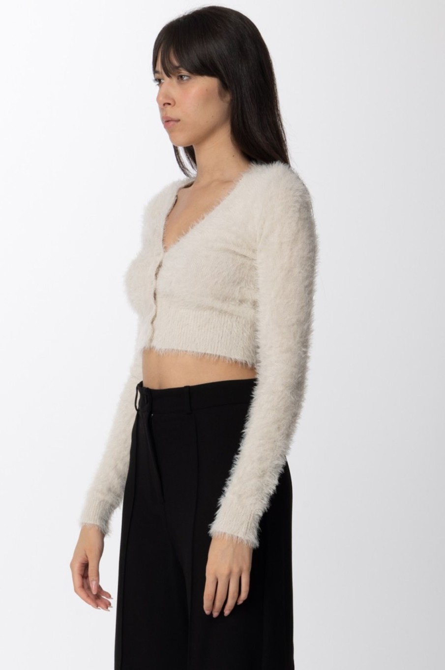 Aniye By Kitty Cardigan Crop Kalk Online