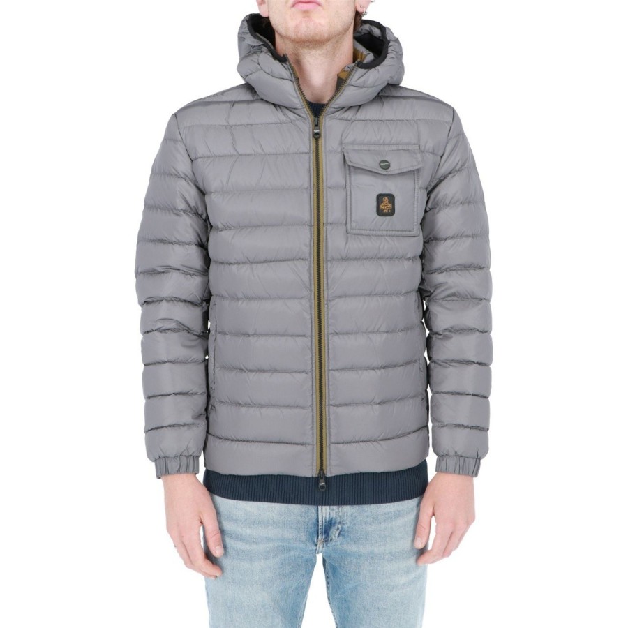 Refrigiwear Giacca Refrigiwear Uomo Piuma Cappuccio Hunter Jacket Grigio Online