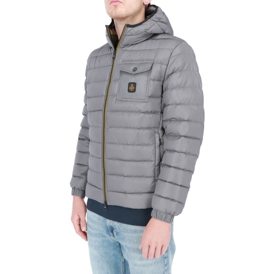 Refrigiwear Giacca Refrigiwear Uomo Piuma Cappuccio Hunter Jacket Grigio Online