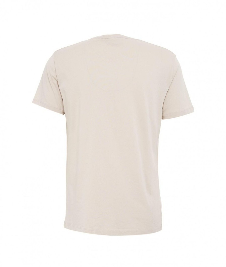 Luis Trenker T-Shirt Con Print Beige New