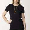 Elisabetta Franchi T-Shirt Con Collana Nero Best