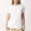 Twin-Set T-Shirt Con Oval T Ricamato Neve Online