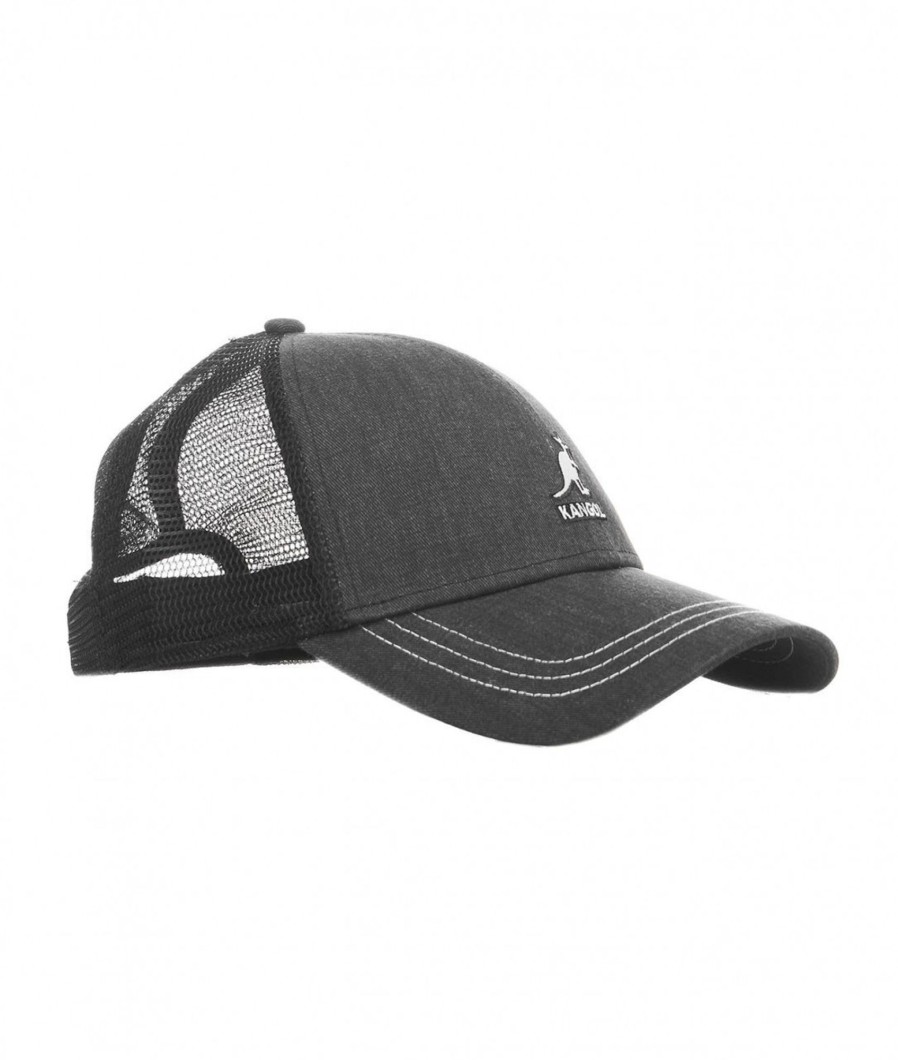 Kangol Baseball Cap Distressed Nero Online