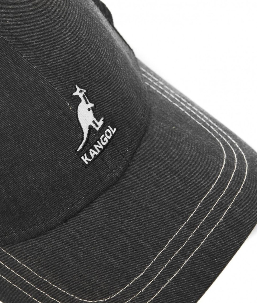 Kangol Baseball Cap Distressed Nero Online