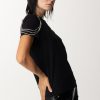 Gaelle Paris T-Shirt Con Spille In Strass Nero Hot