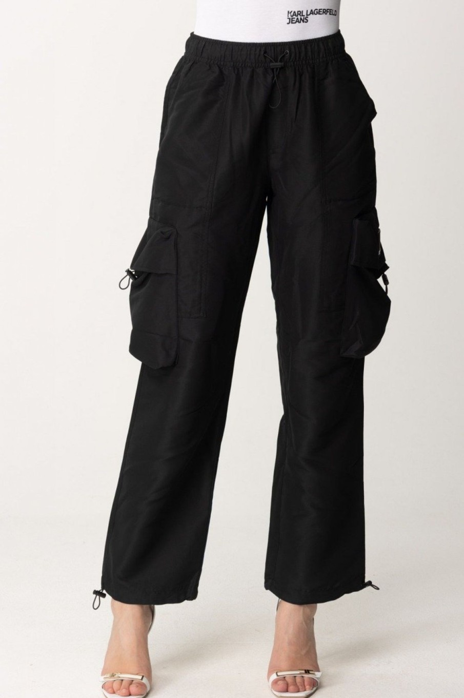 Karl Lagerfeld Pantaloni Cargo Utility Black Best