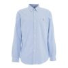 Polo Ralph Lauren Camicia Con Ricamo Del Logo Azzurro Hot