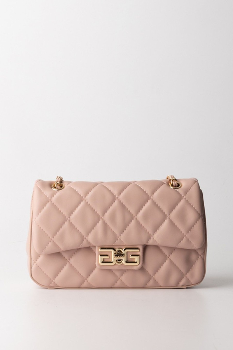 Gaelle Paris Borsa A Tracolla Rapuntata Con Logo Rosa Clearance