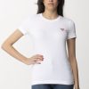 Guess T-Shirt Con Mini Logo Pure White Wholesale