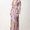 Guess Maxi Dress Stampato Con Lurex E Cut-Out Crused Paisley Wholesale