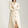 Elisabetta Franchi Cappotto Taglio Smoking Burro Hot