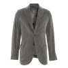 Circolo 1901 Blazer Monopetto In Velluto A Coste Grigio New