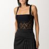 Gaelle Paris Body Con Pizzo E Fascia Logata Nero Best