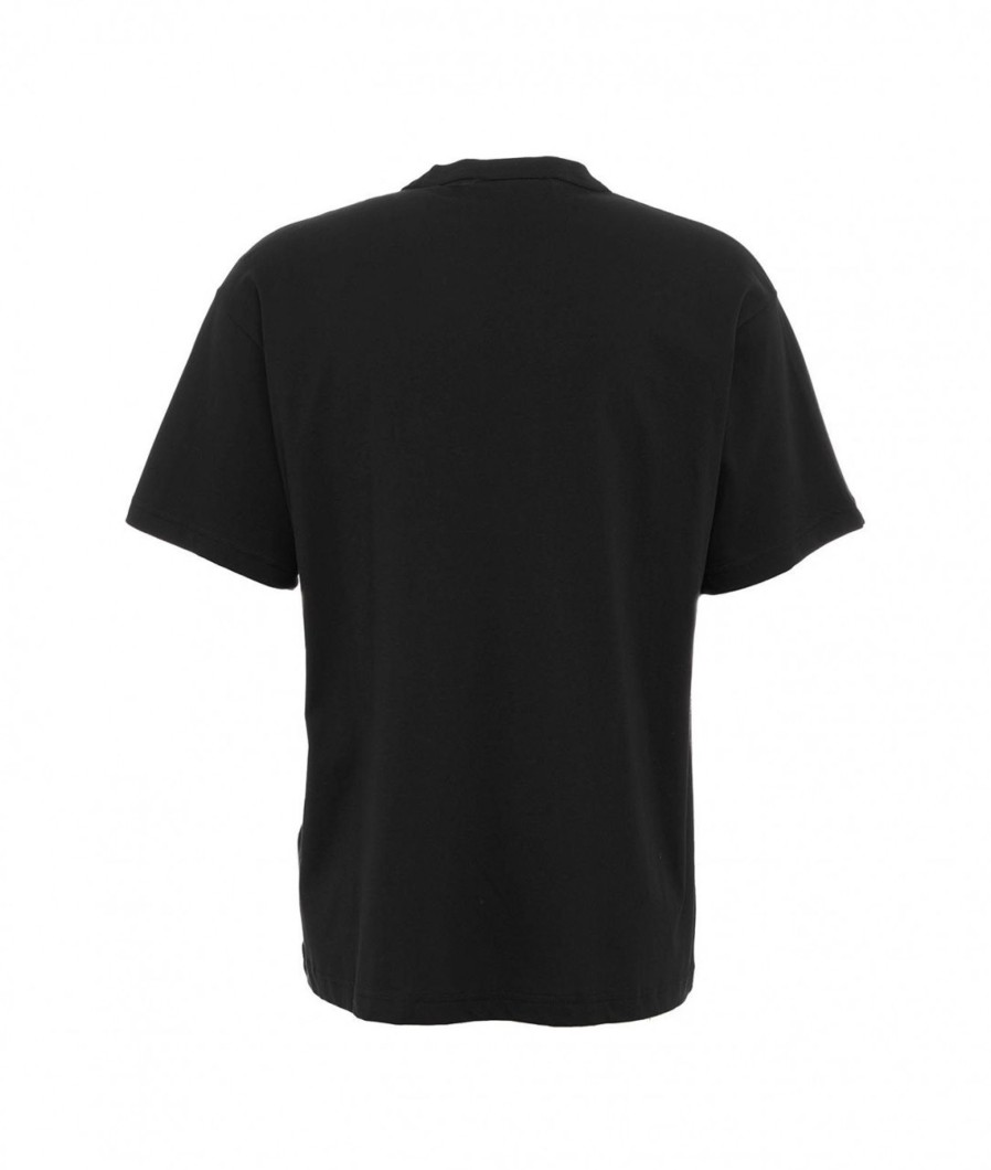 Versace T-Shirt Con Logo Nero Hot