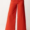 Alessia Santi Pantaloni Palazzo In Cotone Lava Clearance