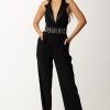 Elisabetta Franchi Tuta In Cr00Eape Con Revers Nero Hot