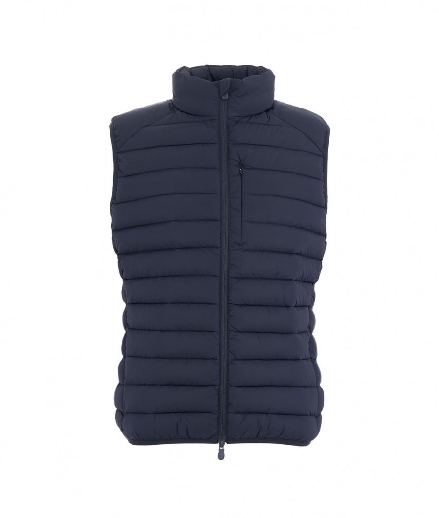 Save the duck Gilet In Eco Piua Rhus Blu Scuro New