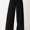 Pinko Pantaloni Cargo Fluidi In Viscosa Stretch Nero Limousine Clearance