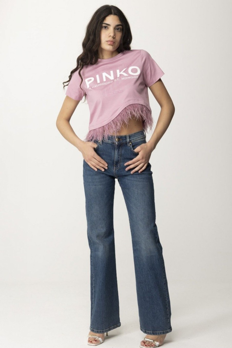 Pinko Wanda Jeans Lavaggio Medio Chiaro Clearance