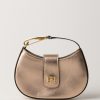 Elisabetta Franchi Hobo Mini In Pelle Laminata Nudo Clearance